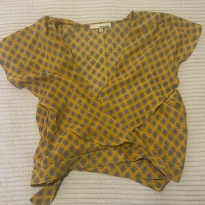 June and Hudson wrap shirt.